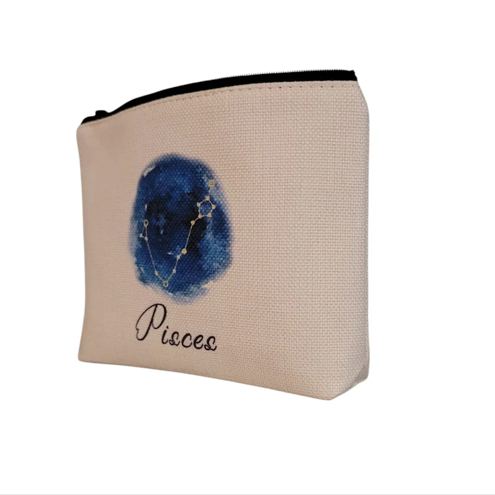 Zodiac Constellation Travel Toiletry Cosmetic Makeup Bag - NIP